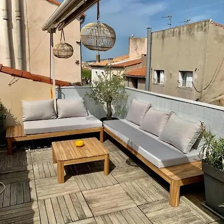 Apartment Duplex Climatise, Belle Terrasse Centre *
